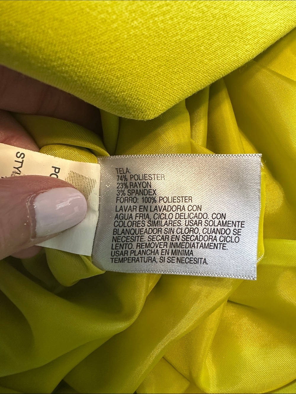 0155 Worthington Lime Green Stretch Pencil Skirt size 6 - Picture 7 of 7